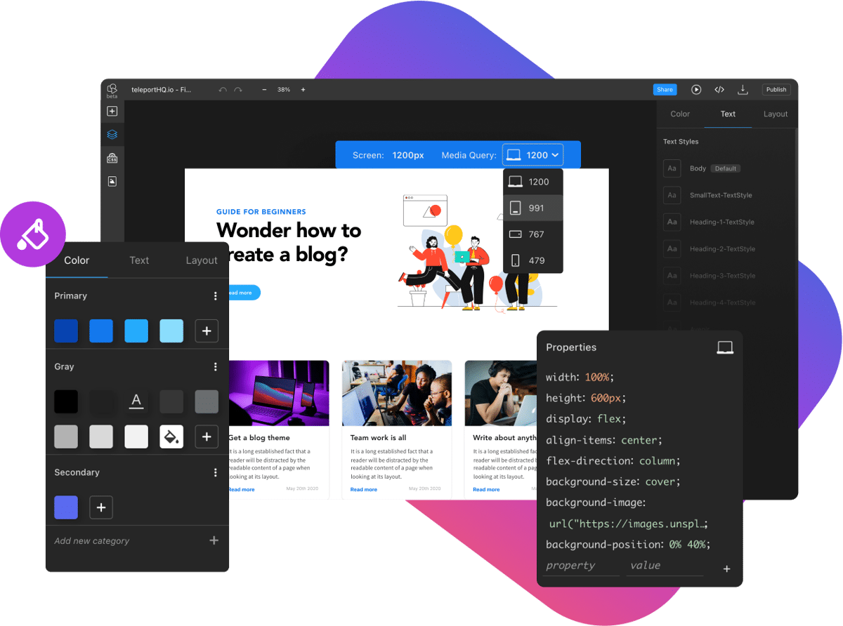 static website builder for fast websites